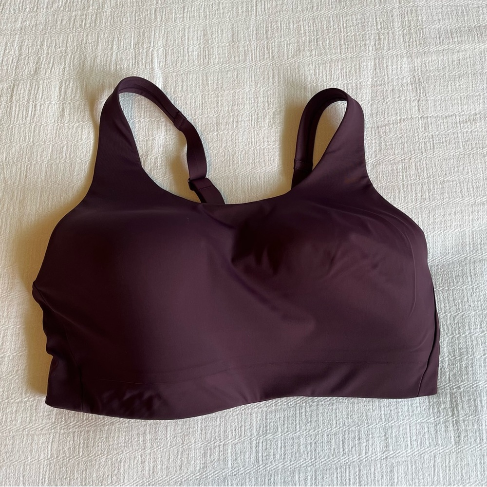 Athleta Advance Bra 34 DD Eggplant